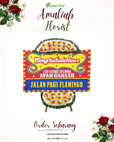 Bunga Papan Congratulation di Panjang Jiwo